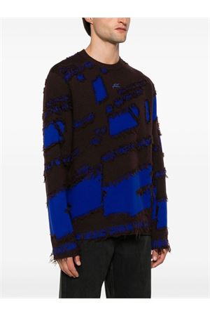 Frontage-knit crew neck sweater A COLD WALL | ACWMK169BLU